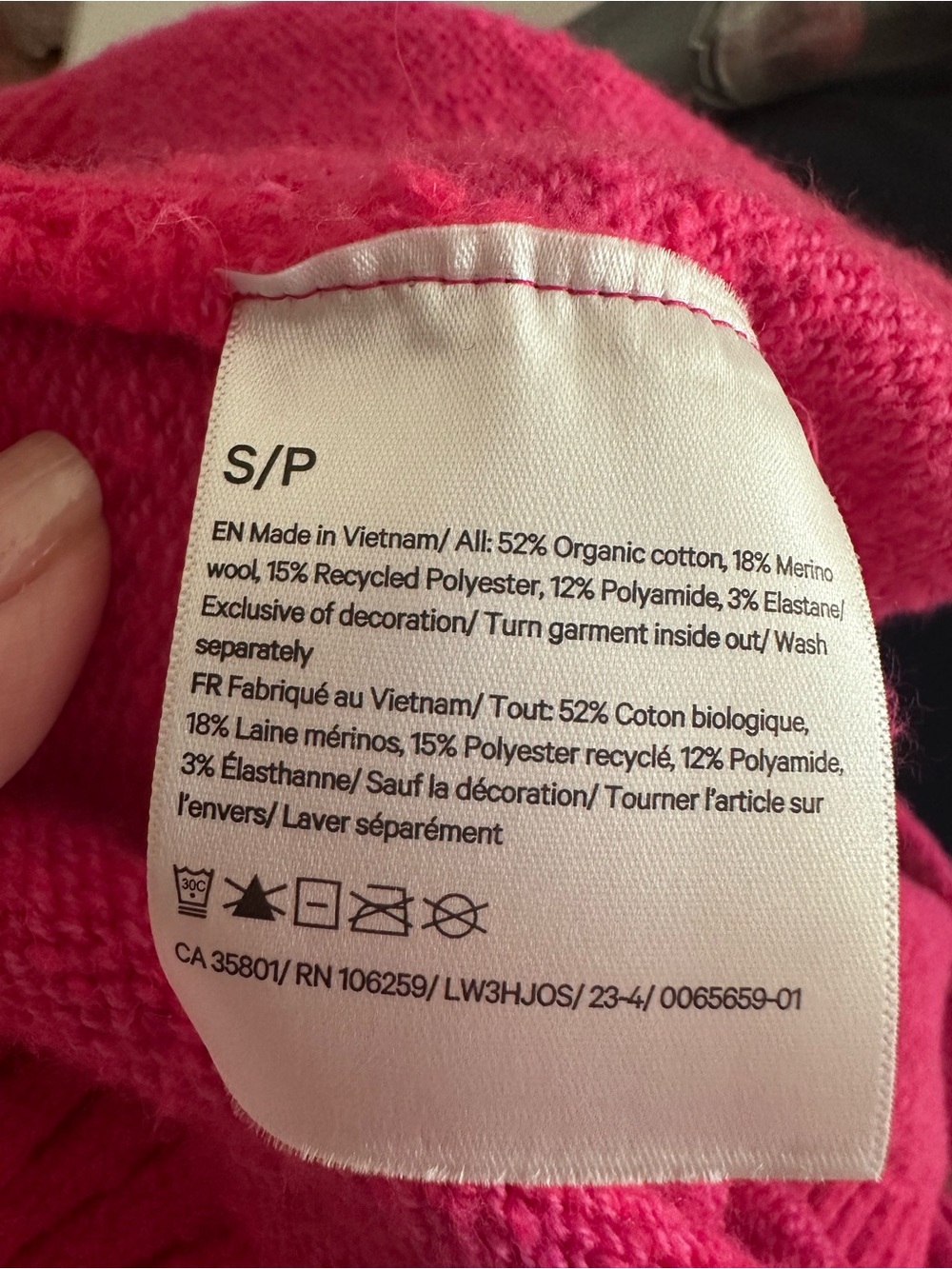 Lululemon Brushed Cotton Merino Blend Crewneck Sonic Pink! - Picture 9 of 15